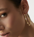 BOUCLE D'OREILLE -  BAGUETTE HOOPS - MYA BAY   