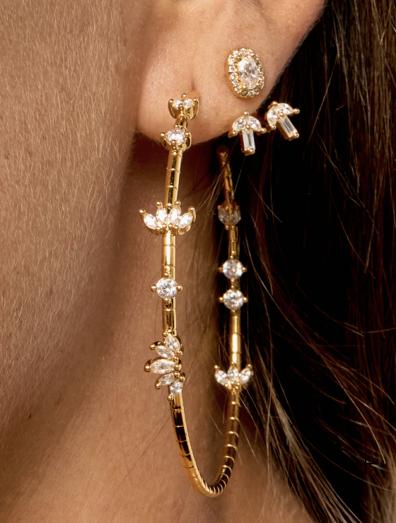 BOUCLE D'OREILLE -  MAGNOLIA HOOPS - MYA BAY    (copie)