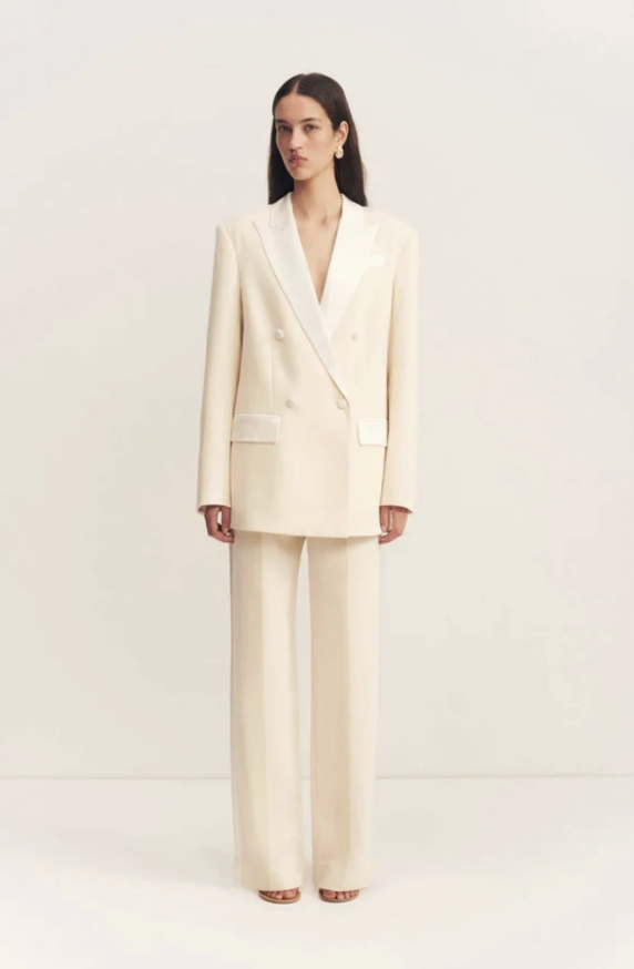 GEORGETTE - Adri Tuxedo Double Breasted Blazer - G01 