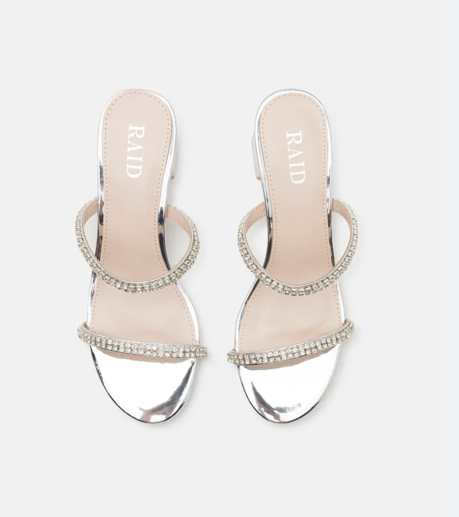 Talons strass silver - taille 37 - T02