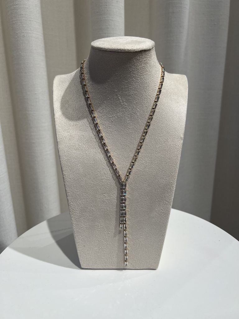  Collier tennis à strass blanc  - Collection PAL      