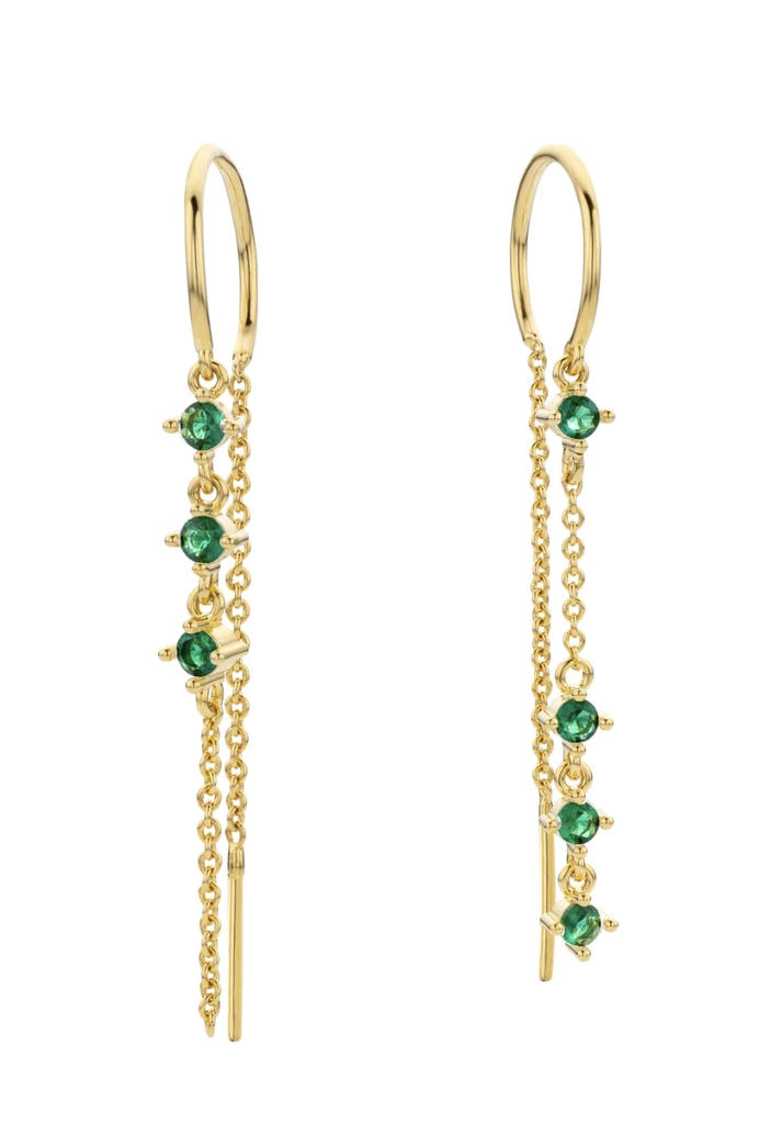 BOUCLES D'OREILLES -  GREEN RIALTO - MYA BAY   