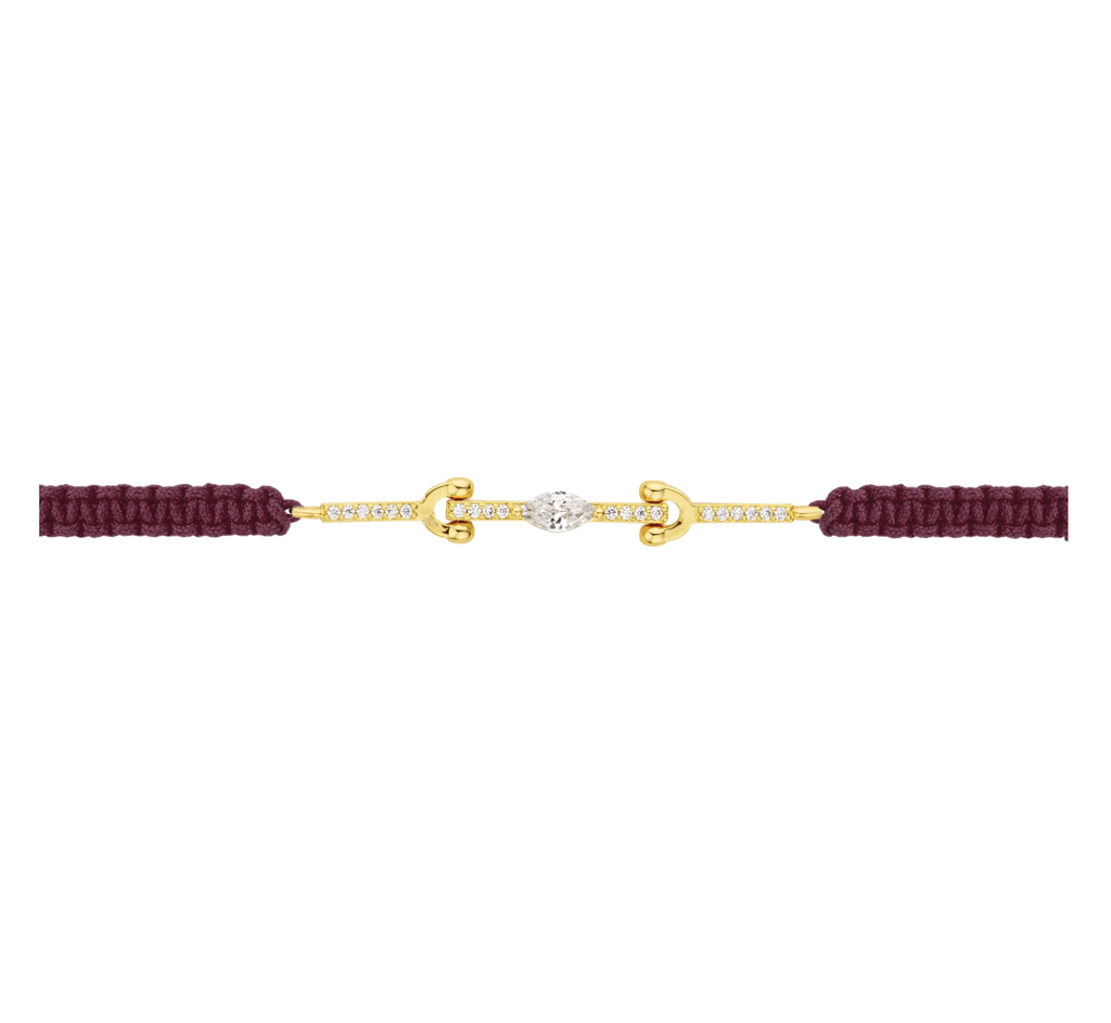 BRACELET BURGUNDY DRIFT LINK - MYA BAY  
