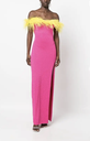 CHIARA FERRAGNI - Robe Maxi à plumes - T36 - P0091