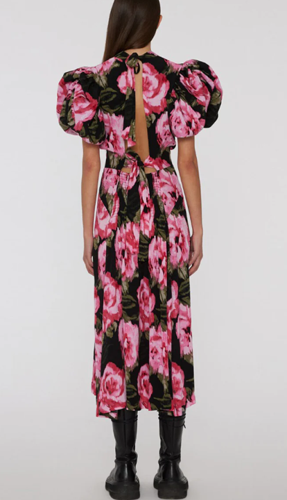 Rotate - Robe Midi fleurie - T40 - C03600
