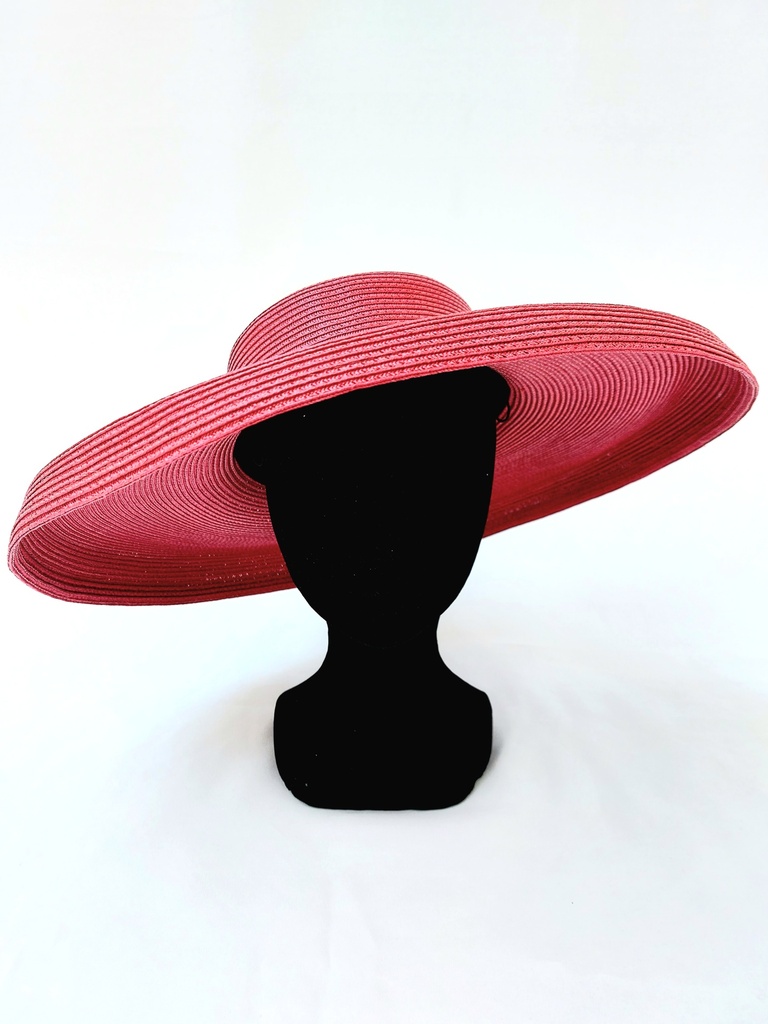 T&O CONCEPT - Chapeau Audrey Hepburn Bordeaux - A680