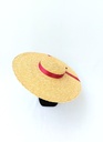 T&O CONCEPT - Chapeau paille à ruban rouge - A552