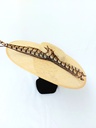 T&O CONCEPT - Chapeau naturel plume bune  - A641