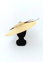 T&O CONCEPT - Chapeau naturel plume bune  - A641
