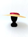 T&O CONCEPT - Chapeau Paille Large Mauve clair - A558