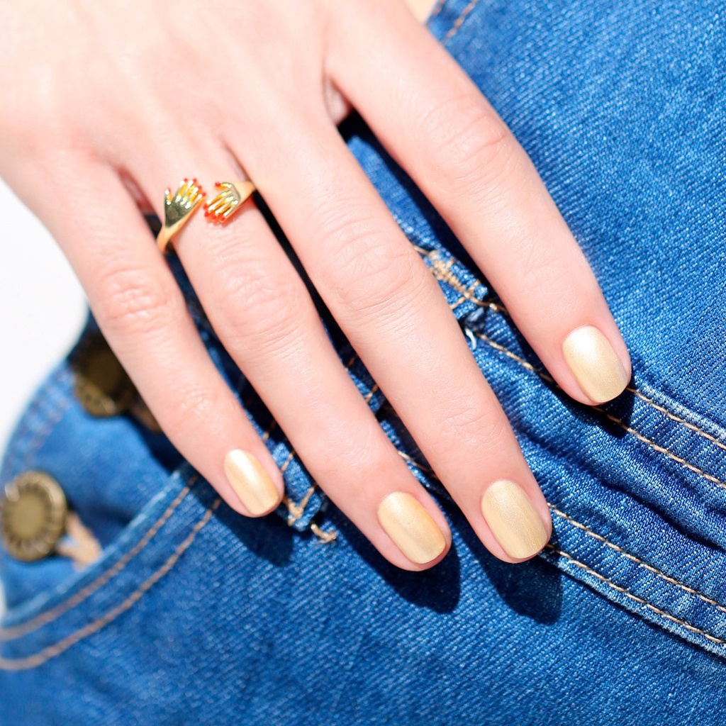 Vernis semi-permanent Green Flash Gold Sand - Manucurist