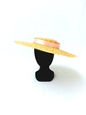 T&O CONCEPT - Chapeau paille à fleurs roses claires - A556