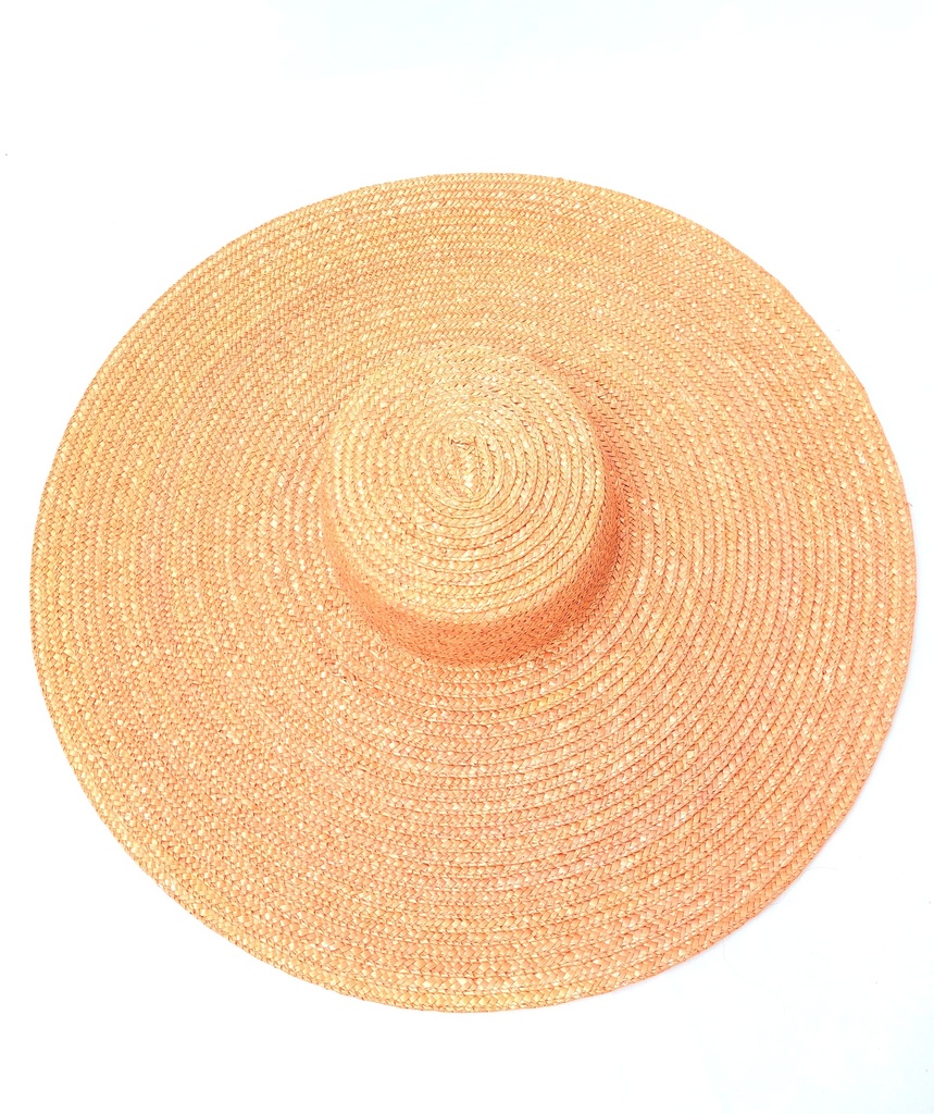T&O CONCEPT - Chapeau de paille Rose - A688