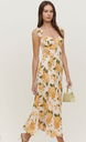 REFORMATION - Robe Midi fleurie  - C03614