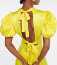 ROTATE - Robe mi-longue blanche fleurie - C03617