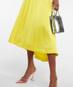 ROTATE - Robe mi-longue blanche fleurie - C03617