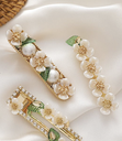LOC - Barrette 3 fleurs N1 - A1299