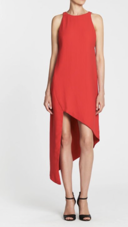 IRO - Robe mi-longue rouge HAMLIN - C02496