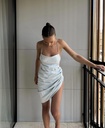 JACQUEMUS Robe bleue ciel julie - 1075