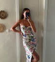 REFORMATION - Robe Midi fleurs Kourtney - T36 - C03595