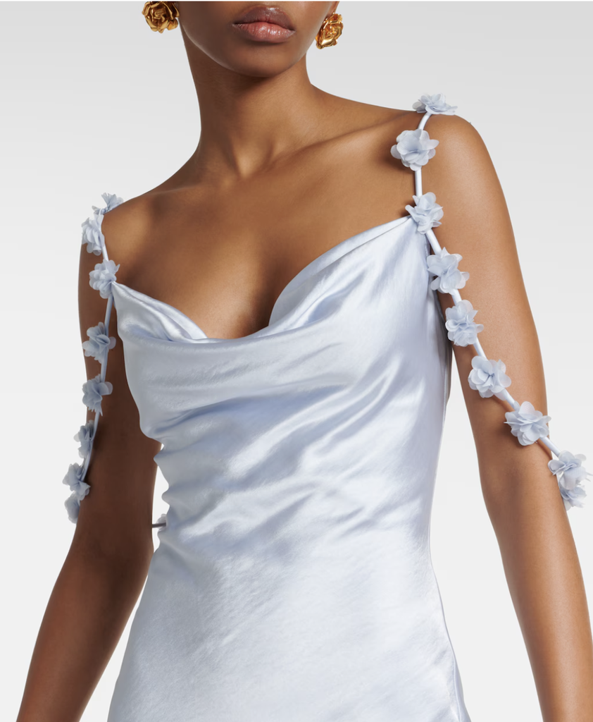 SELF PORTRAIT - Robe light blue flowers - Collection Milky - 