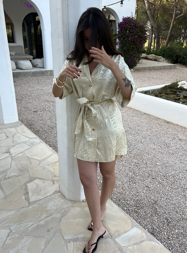 SANDRO Aimée satin-jacquard dress - 1225