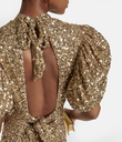 ROTATE - Robe longue sequin gold - Collection Milky -  1429