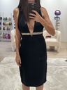 Givenchy - Robe courte noire métallique - C01120