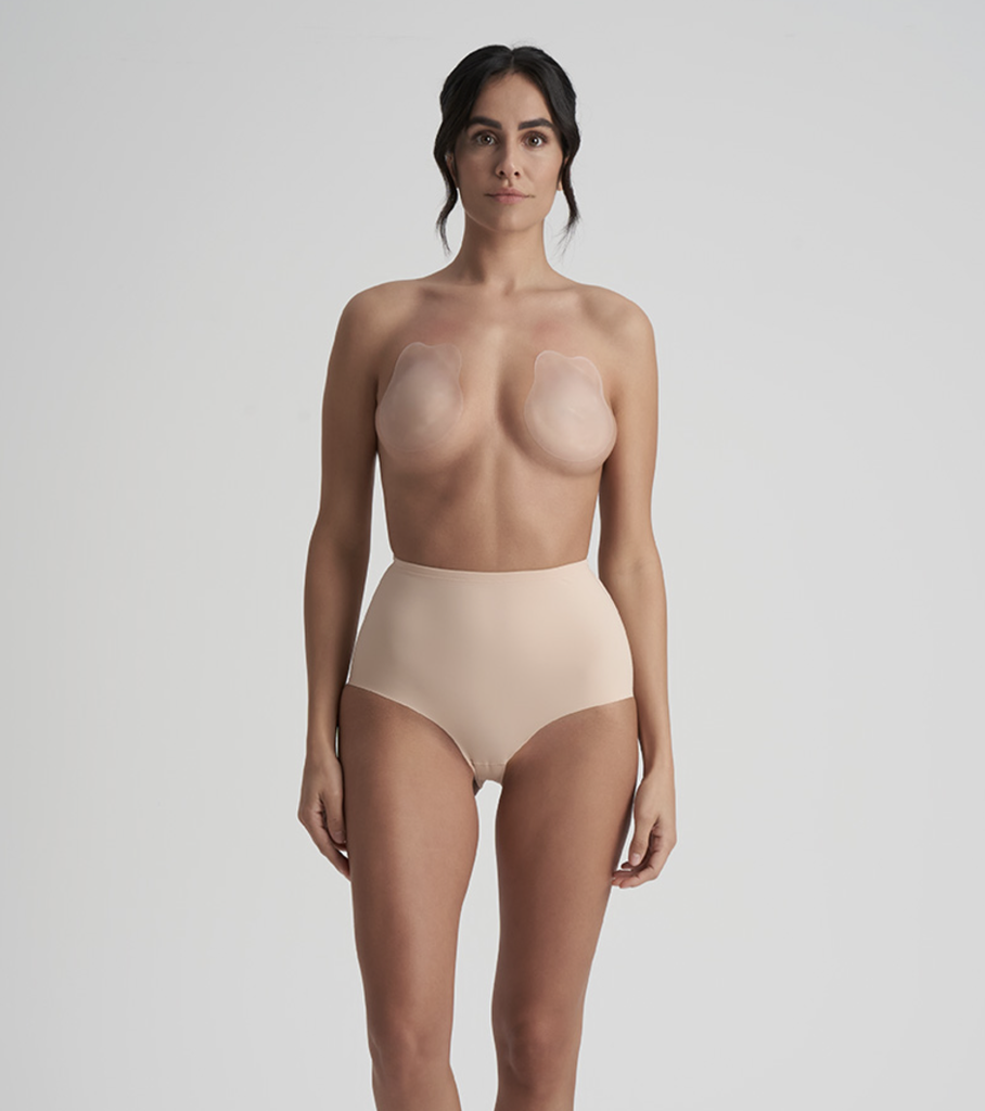 BYE BRA - Adhésifs Pads – Beige & Cache-tétons Pull-Ups Rabbit - (M) 