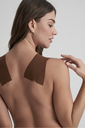 BYE BRA - Bandes Adhesives & Marron Cache-tétons Satinés A-F