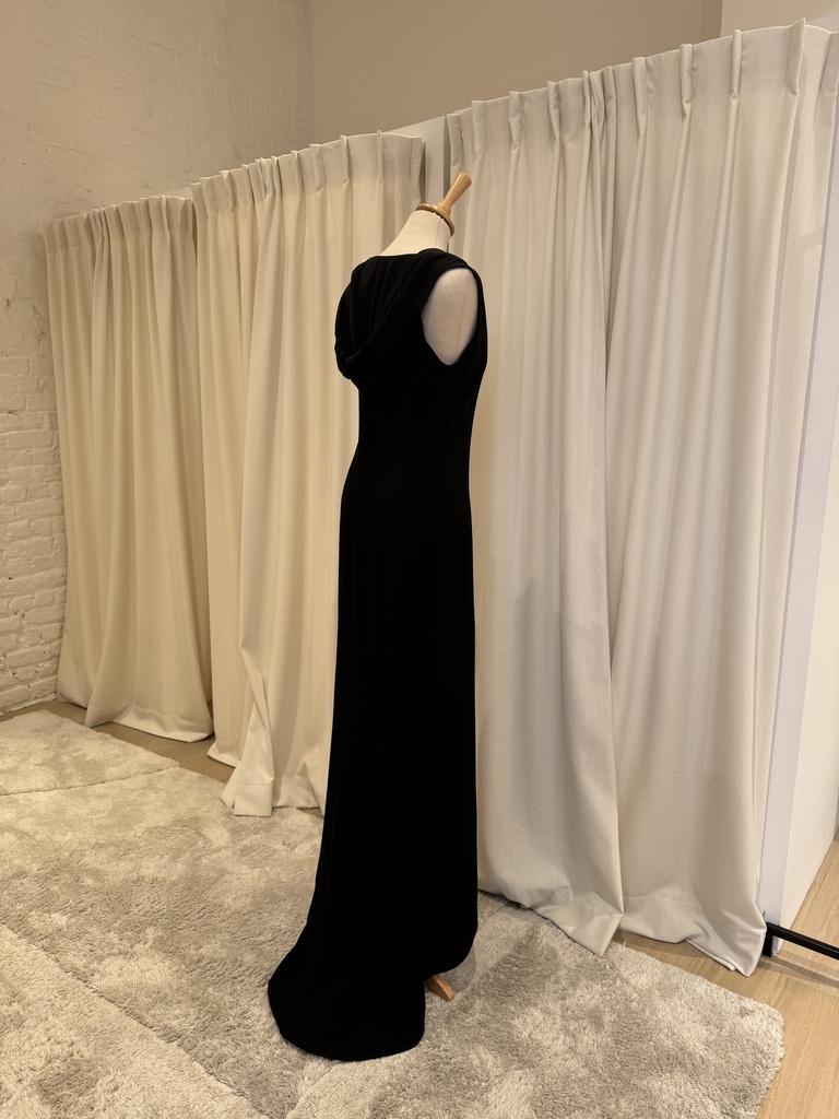 SPORTMAX - Robe noire capuche - T38 - C01128 