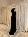  SPORTMAX - Robe noire capuche - T38 - C01128 