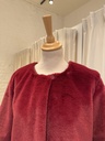 Veste fourrure bordeaux - T38 - C01129