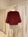 Veste fourrure bordeaux - T38 - C01129