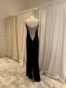 JIKI Monté-Carlo Robe noir à strass - T40/42 - C01131