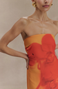 Robe bandeau orchidée orange - XS - C01135