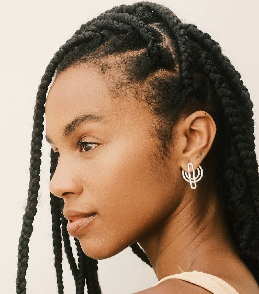 Aurore Havenne - Boucles d'oreille Séléné Silver 