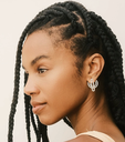 Aurore Havenne - Boucles d'oreille Séléné Silver 