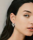 Aurore Havenne - Boucles d'oreille Séléné Silver 