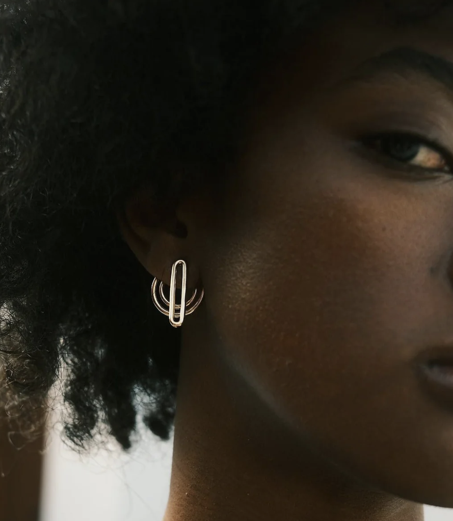 Aurore Havenne - Boucles d'oreille Séléné Vermeil