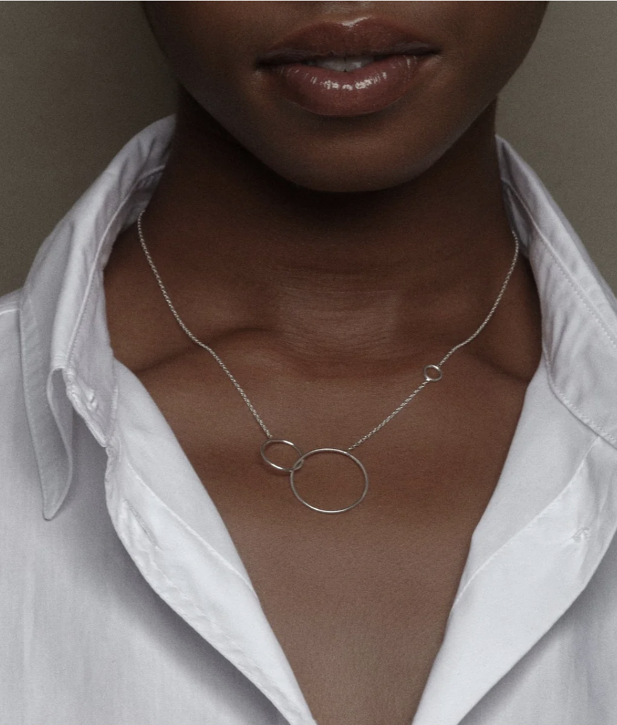 Aurore Havenne - Collier Trinity Argent 