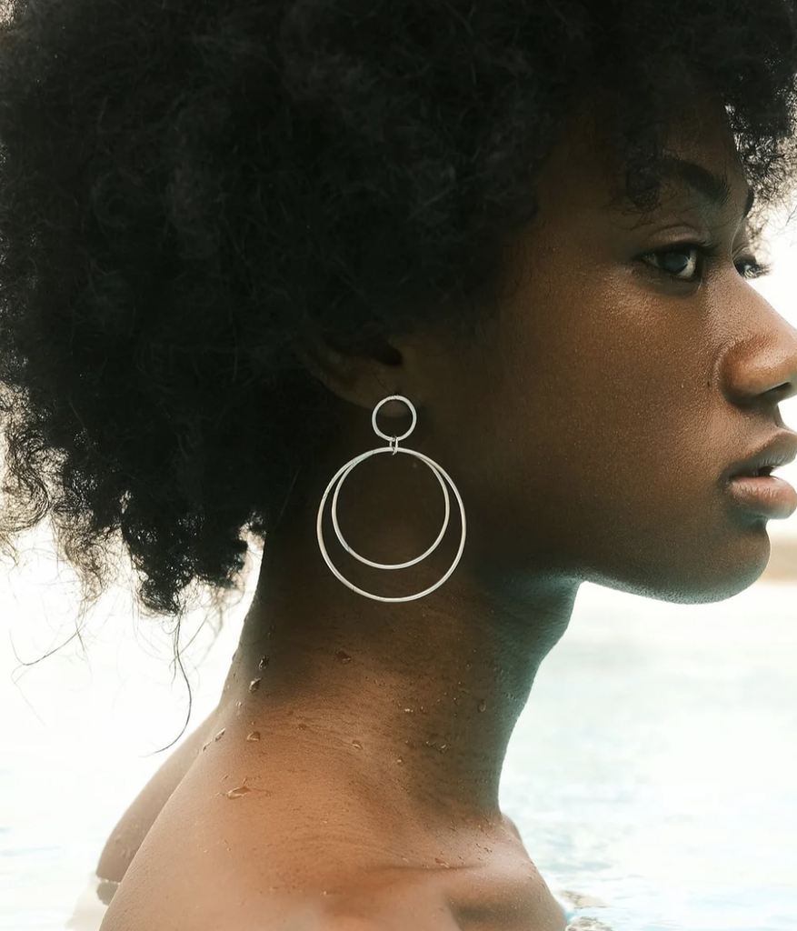 Aurore Havenne - Boucles d'oreille Calista Silver