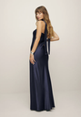 REFORMATION - Robe Maxi Bleue Marine OREN - T36 -C01144