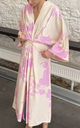 Robe Kimono Longue Jaune et Blanche - T38 - C03214