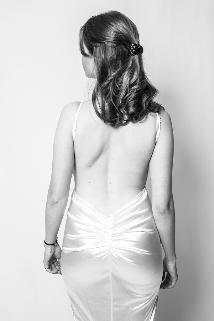 Robe Longue blanche Chiara - T36  - C03216 