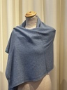 Etole cachemire bleue jeans C03521 