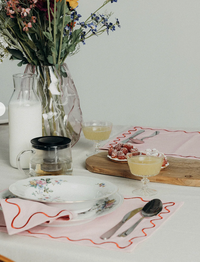Set de table - rose & rouge