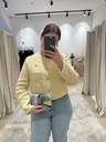 MAJE - Veste tweed jaune  - P0024