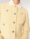MAJE - Veste tweed jaune  - P0024