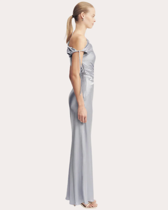 GEORGETTE - One-Shoulder Gathered Maxi Dress - Shona Joy - T34 - G027